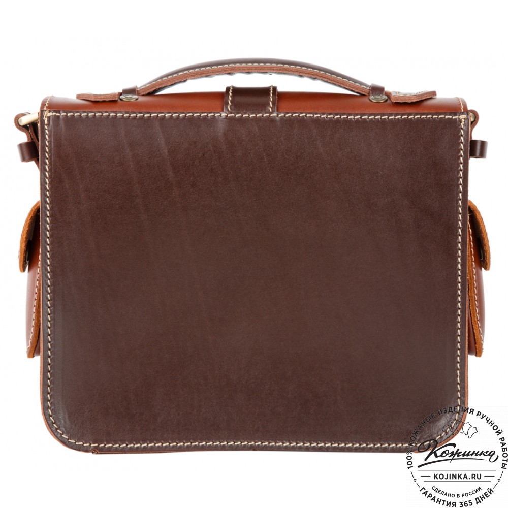 Кожаная  сумка "Виктория" (коричневая)